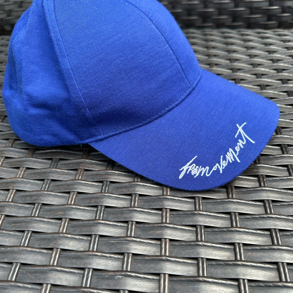 FREE PEOPLE MOVEMENT BASEBALL Logo CAP O/S WASHED COTTON Blue